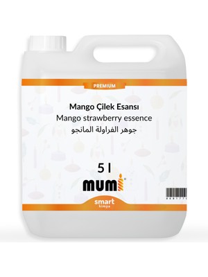 Premium Mango Çilek Mum Esansı 5 Litre