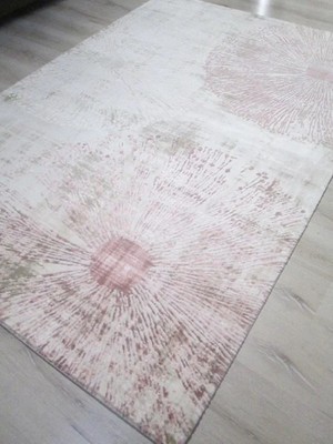 Türkmen Halı Modda MD003PUDRA Pembe 160 x 230  cm   Akrilik Modern Desenli Halı