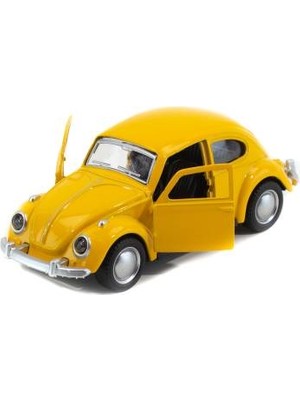 Uzman İthalat Metal Vosvos Araba Sarı Çek Bırak 12 cm