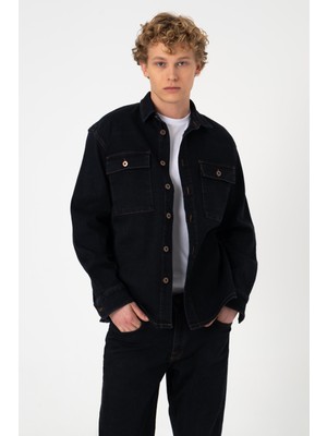 BLAYF Layf Antrasit Jean Gömlek