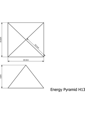 Enerji Piramidi H13 Dekor Objesi