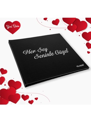 Her Şey Seninle Güzel Anı Defteri, Sevgiliye Hediye, Yıl Dönümü Hediyesi, Sevgililer Günü Hediyesi, 14 Şubat Hediyesi, Sevgiliye Doğum Günü Hediyesi, Mini Kitap, Hatıra Deferi, Fotoğraflı Hediye