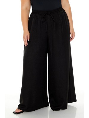 Plus Size Wide-Leg Pantolon