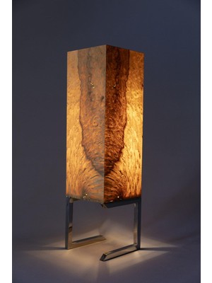 Sade Wooden Lamp Atelier Tuli Laurel Abajur