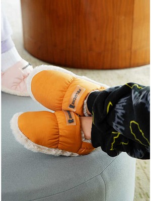 Peluche Tile Parachute Child Slipper Çocuk Günlük Ev Pandufu Par-Ckt Turuncu