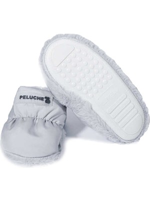 Peluche Grey Parachute Child Slipper Çocuk Günlük Ev Pandufu Par-Cgı Gri