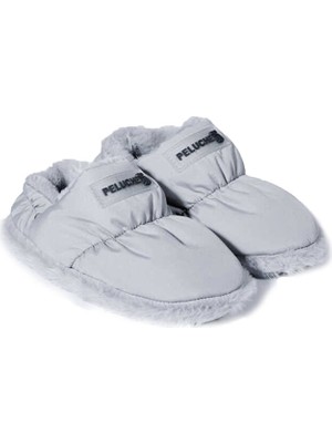 Peluche Grey Parachute Child Slipper Çocuk Günlük Ev Pandufu Par-Cgı Gri