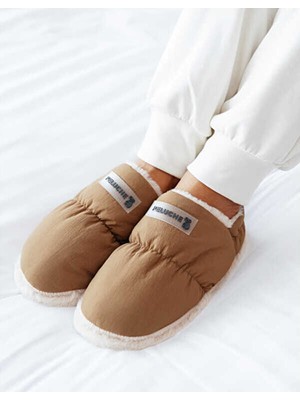 Peluche Brown Parachute Women Slipper Kadın Günlük Ev Pandufu Par-Kkı Kahverengi