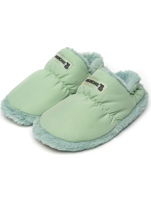 Peluche Mint Green Parachute Women Slipper Kadın Günlük Ev Pandufu Par-Kmt Yeşil