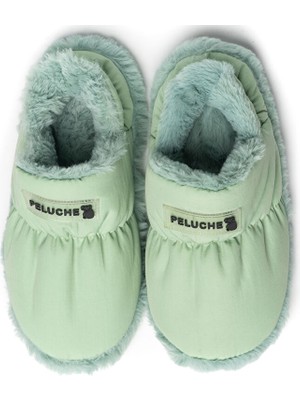 Peluche Mint Green Parachute Women Slipper Kadın Günlük Ev Pandufu Par-Kmt Yeşil