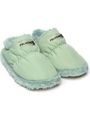 Peluche Mint Green Parachute Women Slipper Kadın Günlük Ev Pandufu Par-Kmt Yeşil