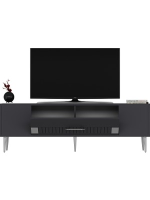 Demonte Decor DEKOLP4DD Tv Sehpası Antrasit-Gümüş