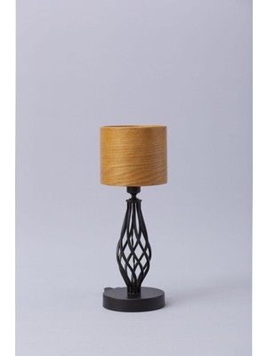 Sade Wooden Lamp Atelier Meşe Ağacından Masa Lambası