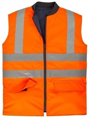 Work Comfort Çift Taraflı Yelek Neon Turuncu