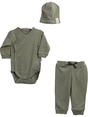 by BebekOdam Su Yeşili Bebek Zıbınlı Bereli 3'lü Takım - 1014975