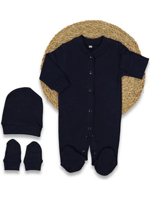 by BebekOdam Sade Lacivert Bebek Bereli Eldivenli Tulum - 1015004