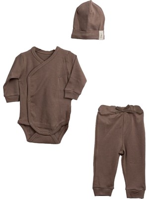 by BebekOdam Kahve Bebek Zıbınlı Bereli 3'lü Takım - 1014974