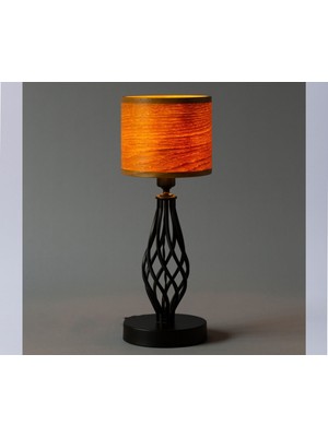 Sade Wooden Lamp Atelier Tıkka Meşe Masa Abajuru