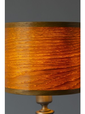 Sade Wooden Lamp Atelier Tıkka Meşe Masa Abajuru