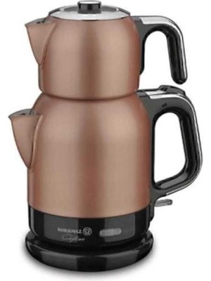 Korkmaz Çaytema RosagoldKrom Elektrikli Çaydanlık 1.7 lt
