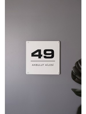 Morimora Kişiye Özel Kapı Numarası ve Kapı Isimliği - Euro