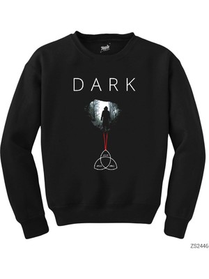 Wakha Dark Human Silliuette Siyah Sweatshirt
