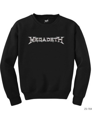 Wakha Megadeth Logo Siyah Sweatshirt