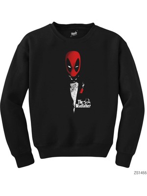 Wakha Deadpool The Deadfather Siyah Sweatshirt
