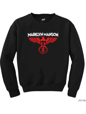 Wakha Marylin Manson Siyah Sweatshirt
