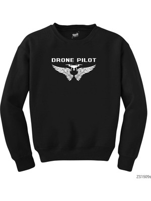 Wakha Drone Pilot 3 Siyah Sweatshirt