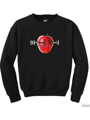 Wakha Death Note Apple Siyah Sweatshirt