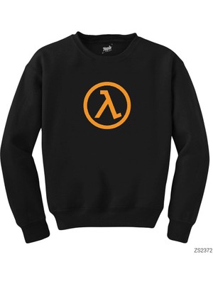 Wakha Half Life Logo Pocket Siyah Sweatshirt