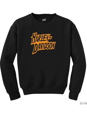 Wakha Harley Vintage Logo Siyah Sweatshirt
