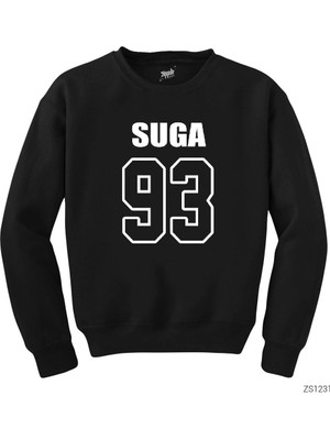 Wakha Bts Suga 93 Siyah Sweatshirt