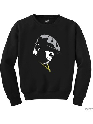 Wakha Biggie Stencil Siyah Sweatshirt