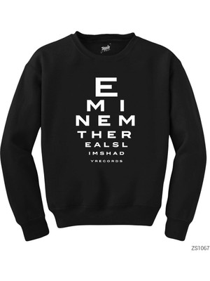 Wakha Eminem The Real Slim Shady Siyah Sweatshirt