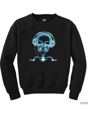 Wakha Skull Xray Siyah Sweatshirt