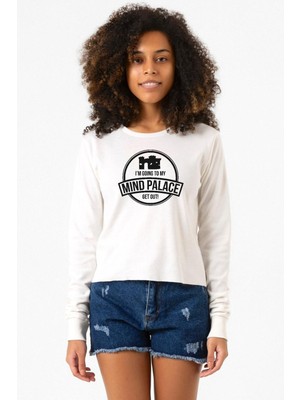 Tshirthane Sherlock Mind Palace Ekru Ekstra Uzunkol Sweatshirt