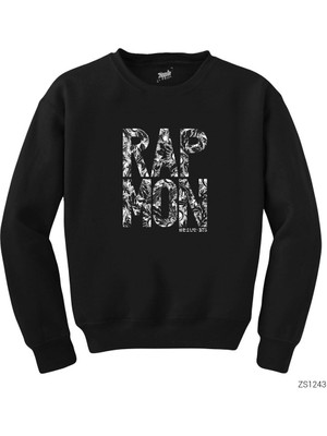 Wakha Bts Rap Monster Siyah Sweatshirt