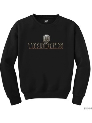 Wakha World Of Tanks Logo 3 Siyah Sweatshirt