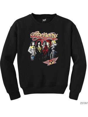 Wakha Aerosmith Grup Siyah Sweatshirt