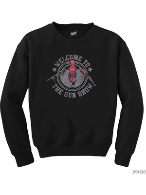 Wakha Dead Pool Gun Show Siyah Sweatshirt