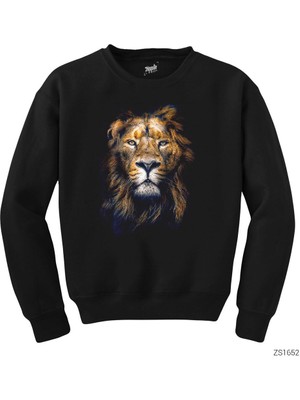Wakha Aslan Kral Siyah Sweatshirt