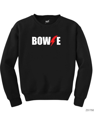 Wakha David Bowie Logo Siyah Sweatshirt