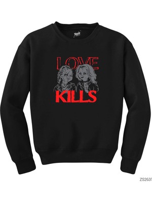 Wakha Chucky Love Kills Siyah Sweatshirt