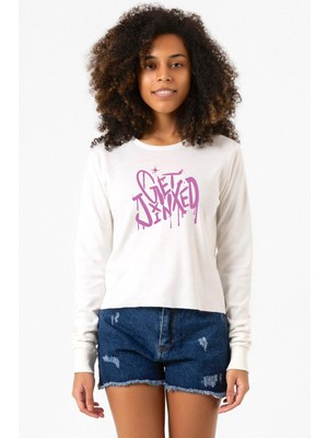 Tshirthane Arcane Get Jinxed Ekru Ekstra Uzunkol Sweatshirt