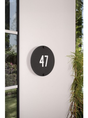 Morimora Kişiye Özel Minimalist Metal Daire Numarası