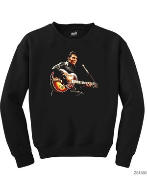 Wakha Elvis Presley Siyah Sweatshirt