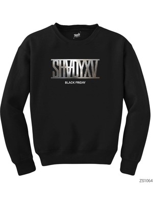 Wakha Eminem Shady Xv Logo Siyah Sweatshirt