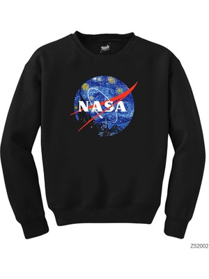Wakha Nasa Paint Siyah Sweatshirt